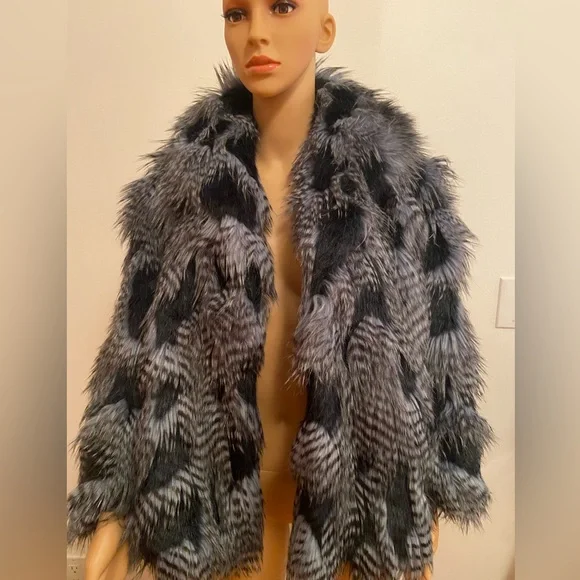 New Juicy Couture Lapis Faux Fur Wrap